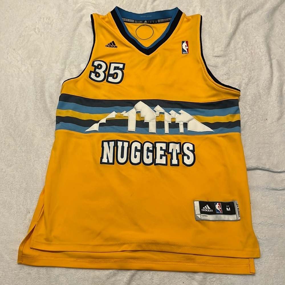 2012 Kenneth Faried #35 Denver Nuggets Gold Swingman NBA Basketball Jersey